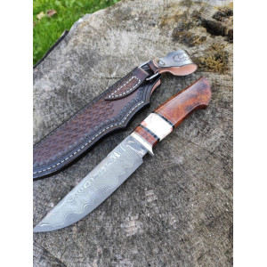 БІЛИЙ ЛЕБІДЬ ніж ручної роботи майстра MV Knify, сталь к110 в нерждамаску, 61 HRC. Photo 2